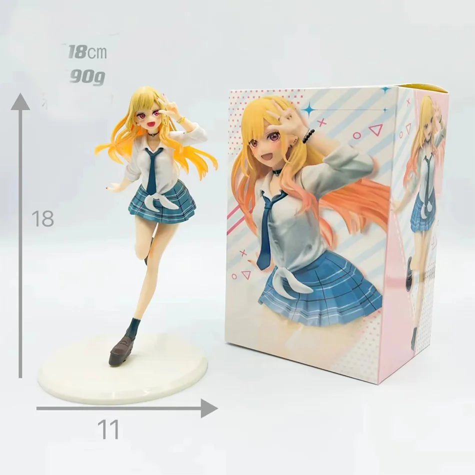 My Dress Up Darling MARIN KITAKAWA Uniform Anime Figure Toys 18cm PVC Model Collector Birthday Gift My Dress Up Darling MARIN KITAKAWA Uniform Anime Figure Toys 18cm PVC Model Collector Birthday Gift